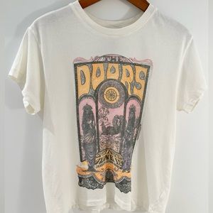 The Doors Concert Poster Tour Tee in White